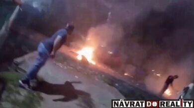 Nebezpečí spojené s hraním si s pyrotechnikou na silnici