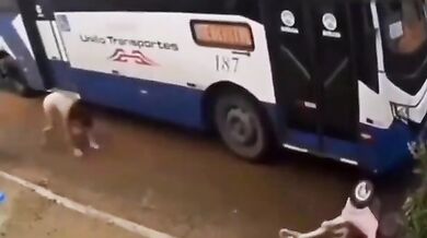 Matka s kočárkem sražena autobusem