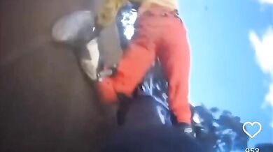 Nepříjemné zlomění nohy na motorce