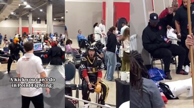 Stylový a účinný kick na zápase