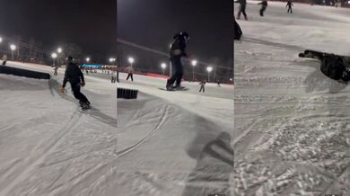 Střet lyžaře se snowboardistou