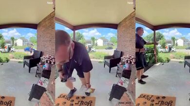 Balíček ukradený přímo před zraky doručovatele