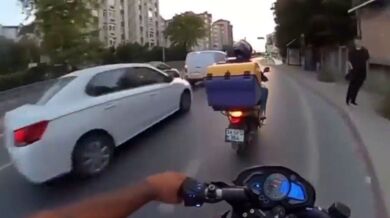 Odplata pro bezohledného řidiče skútru