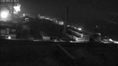 Ruský dron zasáhl ochranný štít Černobylské elektrárny