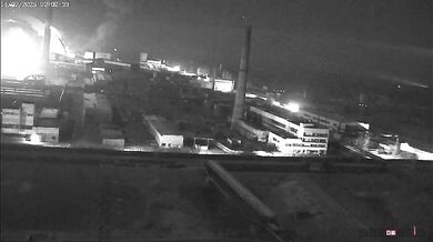 Ruský dron zasáhl ochranný štít Černobylské elektrárny