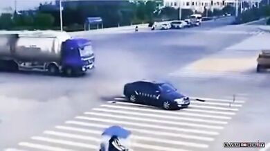 Kuriózní dopravní nehoda #4