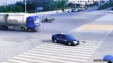 Kuriózní dopravní nehoda #4