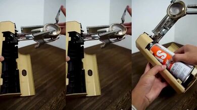 Skládací přenosný plynový vařič