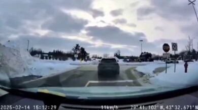 Líný řidič odmítl odstranit sníh z čelního skla