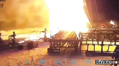 Exploze na ropném poli v Ťumenské oblasti