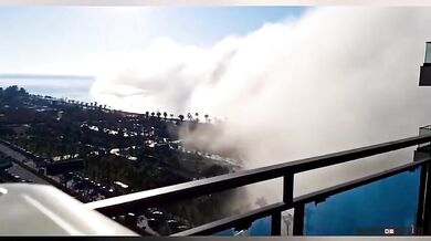 Ohromující mlžné tsunami v Batumi