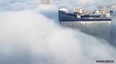 Ohromující mlžné tsunami v Batumi