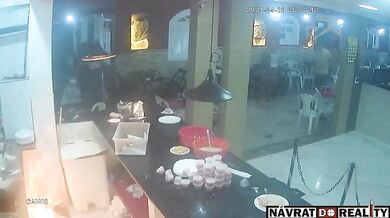 Ohnivý den v restauraci