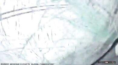 Dřevěná deska prolétla čelním sklem auta