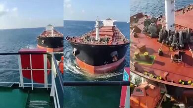 Ropný tanker se srazil s kontejnerovou lodí v Istanbulu