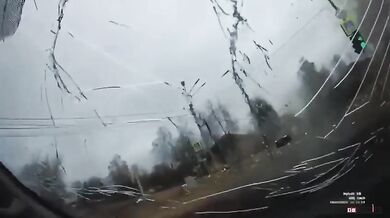 Výbuch plynové lahve v jedoucím autě