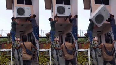 Demontáž staré klimatizace