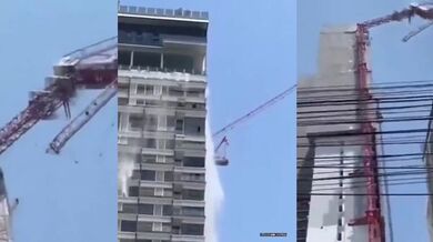 Tragédie v Bangkoku: Zemětřesení způsobilo pád jeřábu