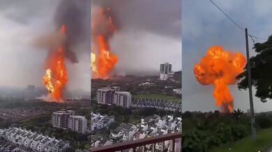 Obrovský požár na plynovodu Petronas v Malajsii zranil 33 lidí