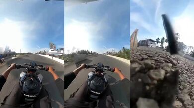 Rychlá jízda nedopadla pro motorkáře příliš dobře...