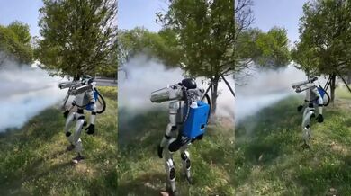 Roboti používáni k postřiku pesticidů