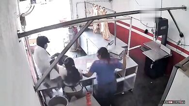 Neúspěšné přepadení řeznictví v Mexiku