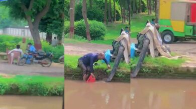 Osvěžení v horkých dnech v Pákistánu