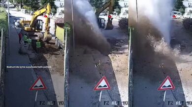 V Bodrumu prasklo vodovodní potrubí