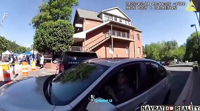 Bývalá roztleskávačka najela do policisty, protože spěchala do práce