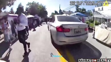 Bývalá roztleskávačka najela do policisty, protože spěchala do práce