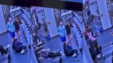 Fail na běžícím páse ve fitku