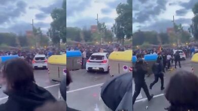 Nehoda u stadionu v Barceloně: Auto vjelo do davu, 13 zraněných