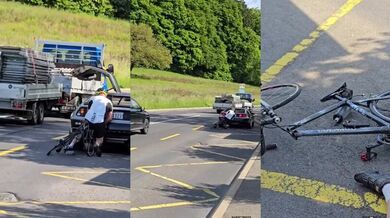 Cyklista v plné rychlosti narazil do legendárního DeLoreanu