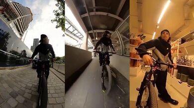 Policejní honička s mladým cyklistkou