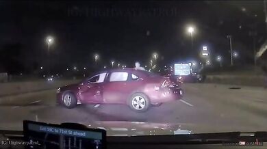 Policista jen o vlásek unikl dvěma nehodám