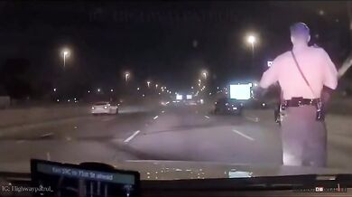 Policista jen o vlásek unikl dvěma nehodám