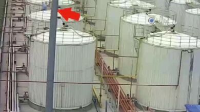 Menší kompilace výbuchu zásobníků v Číně