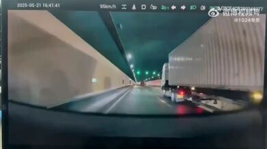 Dopravní nehoda v tunelu