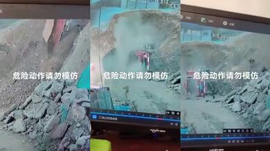 Přimáčknutí nákladním vozem v lomu: Pracovník vyvázl živý