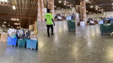 Propuštěný pracovník značně poškodil pracoviště vysokozdvižným vozíkem po obvinění ze spaní v pracovní době