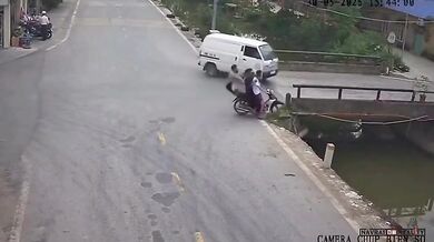 Rychlá reakce spolujezdce motocyklu