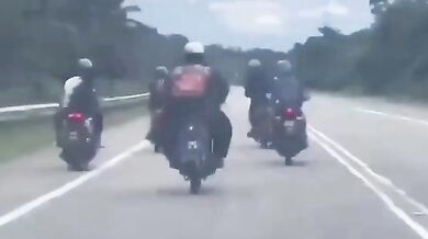 Obézní motorkář na vině motonehody