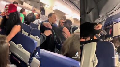 Opilá pasažérka způsobila výtržnost v letadle, musela být spoutána a odvedena policií