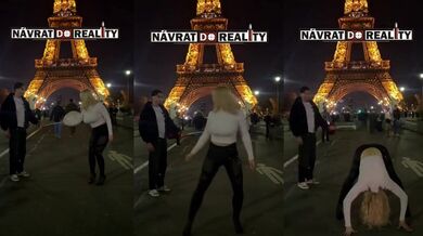 Blondýna předvádí svůj skrytý talent