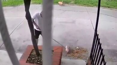 Zametání před domem ho málem stálo život