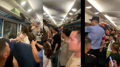 Cestující v Číně rozbil okno vlaku kvůli vedru po kolizi a tříhodinovém zpoždění