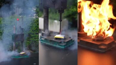 Co se stane, když propíchnete lithium-iontovou baterii?