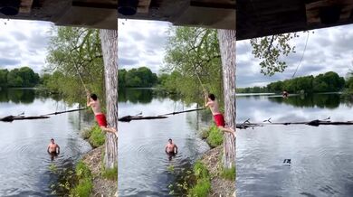 Nebezpečí při skocích do vody z houpačky