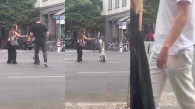 První jízda na elektrické koloběžce...