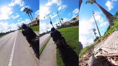 Kolize motorkáře s automobilem na křižovatce